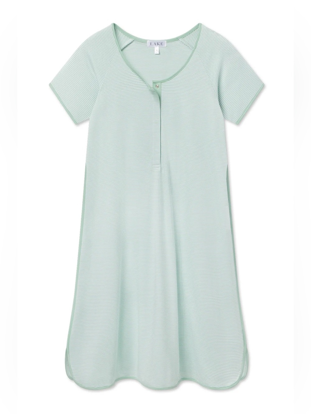 Lake Pajamas Pima Maternity Nightgown in Parisian Green